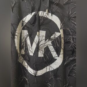 Michael Kors Black Hoodie with Feather Accents